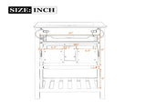 24" Bathroom Vanity with Integrated Ceramic Sink, Bathroom Cabinet with 1 Deep 1 Tip-Out N710P293990K