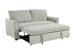 ZUN 78 Inch 3 in 1 Convertible Sleeper Sofa Bed, Modern Fabric Loveseat Futon Sofa Couch w/Pullout Bed, W1417P163495