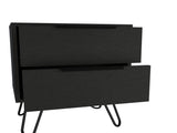 Nightstand with 2 Drawers, Modern Bedside Table with Storage, Bedroom End Table for Home B097132918