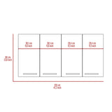 Sitka Wall Cabinet, Two Spacious Divisions, Four Doors B128P148809