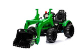 ZUN Kids Ride on Excavator, 12V Battery Powered Construction Vehicles for Kids, Front Loader with Horn, W1629P149050