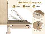 Height Adjustable Kids Study Desk with Storage & Tiltable Desktop, Ideal for Growing Children 3 37818285