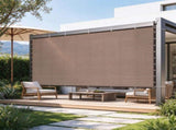 90% Sun Shade Cloth 10x12 ft, 140 GSM HDPE Pergola Shade Cover with Stainless Steel Grommets, 95301188