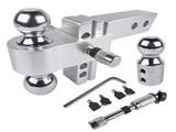 2" Receiver 12500 LBS Adjustable Trailer Hitch 4" Drop/Rise Tow Hitch Aluminum Drop Hitch 1-7/8", 95993286