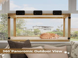 Waterproof Window Cat Perch Catio, Wood Cat Window Box, Window Catio for Indoor Cats. Suitable W2831P314279