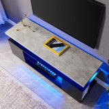 TV Stand for 60 Inch TV LED Gaming Entertainment Center Media Storage Console Table with Large Side W2178138768