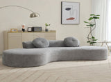 105.5''Curved Sofa, Modern Minimalist Sofa, Cloud Couch Sofa 3-4 W2108P196831