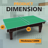 8ft Green Mid-Size Ping Pong Conversion Top Foldable & Portable Table Tennis Table Top for Indoor 58804864
