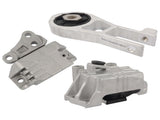 3Pcs Engine Mounts & Transmission Mount Set Replacement for Jeep Renegade Fiat 500X L4-2.4L 40725446