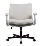 Cross-Legged Friendly Office Chair with Criss Cross Frame, Rolling Casters & Fold-Down Arms, 47287432