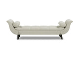 Alma Tufted Flared Arm Entryway Bench Taupe Polyester B2719P364405