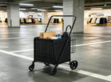 210LBS Folding Shopping Cart, Large Capacity Jumbo Grocery Cart with Removable Waterproof Liner, 53872086