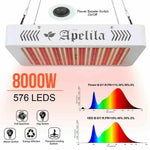 ZUN 8000W LED Grow Light Full Spectrum For Hydroponic Veg Flower Plant Lamp Panel 71352662