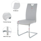 Modern Dining Chairs with Faux Leather Padded Seat Dining Living Room Chairs Upholstered Chair with W210127282