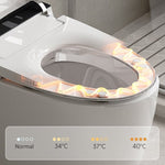 ZUN Smart Toilet with Heated Bidet Seat, toilet with bidet built in, AUTO Open/Close Lid, Feet Sensor T2559P163436