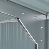 Outdoor Storage Shed 20x13 FT, Metal Garage Shed Backyard Utility Tool House Building with 2 Doors W1895P199514