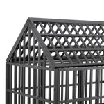 ZUN Heavy Duty Dog Cage pet Crate with Roof & window on roof 84941990