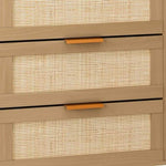 ZUN 6 drawers Rattan dresser Rattan Drawer, Bedroom,Living Room W75763040