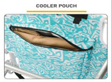 1 PCS Aluminum Beach Chair, 8.5 Inch Seat Height Teal Tribal Pattern, Adjustable Folding Chair with 78014252