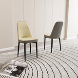 A set of 2 dining chair, modern style chair made of high-quality PU Leather fabric with thick soft 97071953