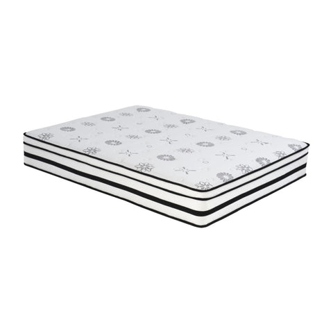 ZUN 12-inch Queen Mattress Highly Breathable Quilted Cover Hybrid Mattress, White, Plush Foam Mattress B011P213352