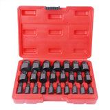25 Piece Steel Durable Screw Extractor Kit, Easy To Remove Damaged Bolts and Screws - Extractor 83609363