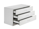 Modern Simple 3-Drawer Dresser White 80193999