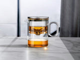 Heat-resistant glass teapot, magnetic switch, Gunmetal Black 500mL 85041937