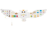 11-in-1 Montessori Owl Activity Wall - STEM Sensory Busy Board with Magnetic Whiteboard, 3 Years 70935109