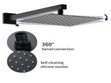 Male NPT Matte Black System, Faucet Set for Bathroom Fixtures with 10 Inch Rain 24419739