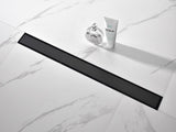 30 Inch Offset Linear Drain with Reversible Flat & Tile Insert Cover, 304 Stainless Steel W2287P480793
