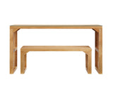 Natural Pine Dining Long Bench and Table Set Versatile Indoor Wood Furniture for Entryway, Living W1758P292488