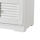 ZUN 29.5"Shoe Storage Bench with 2 Door Cabinet, Entryway Bench with White Shoe Storage, Shoe Bench with W2948P244736