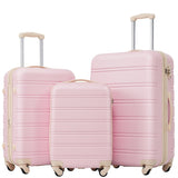 3 Piece Luggage Set Hardside Spinner Suitcase with TSA Lock 20" 24' 28" Available PP191030AAU