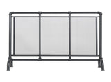 Celeste 1 Panel Iron Fireplace Screen 36" W x 29" H, Black N775P386833B