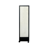 Four sided rotating pegboard display stand made of MDF and aluminum alloy for craft display, vendor W2221P191203