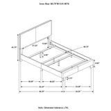Black Upholstered Queen Panel Bed B062P155552