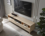 ZUN LED TV Stand LED Entertainment Center with Storage Modern LED Media Console Tables LED TV Cabinet W2178138777