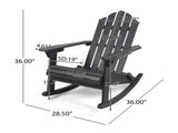 HOLLYWOOD ADIRONDACK ROCKING CHAIR 62398.00DGRY