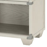 Grey 1-drawer Nightstand B062P185698