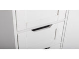 Storage Bathroom Cabinet, 2 Doors 4 Drawers Bathroom Cabinet, White 39915074