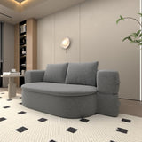 Folding Sofa Bed, Convertible Futon Sleeper Bed, 2-in-1 Foldable Floor Mattress with 2 Pillows, W1960P341382