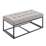 Storage Ottoman Bench, Foot Rest with Legs, 16 x 30 x 16.1 Inches, End of Bed Bench, Storage Chest, W2725P220185