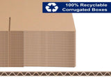 50pcs 10 "x 8" x 6 " thick 3mm corrugated cardboard box in kraft paper color 77853578