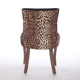 A&A Furniture,Ultra Side Dining Chair, Thickened fabric chairs with neutrally toned solid wood legs, W1143P209903