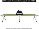 Portable Folding Camping Cot with Carrying Bag Army 77163237