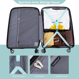 Hardshell Suitcase Double Spinner Wheels PP Luggage Sets Lightweight Durable Suitcase with TSA W284112578