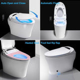 ZUN Smart Toilet, Auto Flush, Heated Integrated Advance Bidet and Soft Closing Seat, Massage Washing, W1667138485