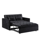 ZUN 54inch adjustable backrest sofa or sofa bed,
futon sofa with double armrest and pouch,
Variable bed W1410P251902