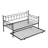 Daybed with trundle BLACK W311128174